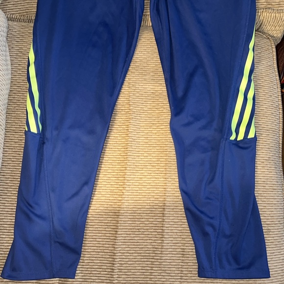 Adidas Multi Colored Blue Athletic Leggings Size XL - Picture 2 of 8